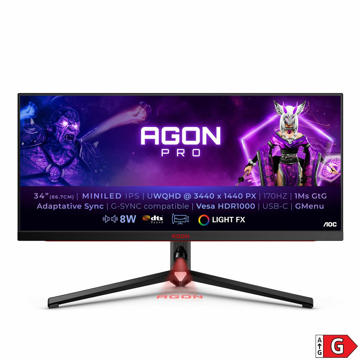 Οθόνη AOC AG344UXM UltraWide Quad HD 34" 170 Hz